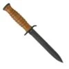 Boker BOP1943 Plus M3 1943 Trench Knife, 6.75" SK-5 SS Plain Blade, Leather Handle