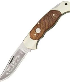 Boker Rosewood Lock Blade Hunter, 440C Stainless Blade