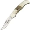 Boker Optima Lockback, 440-C Stainless Interchangeable Blade, Staghorn Handle