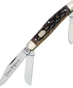 Boker Stockman, C-75 Carbon Steel, Appaloosa Bone Handle