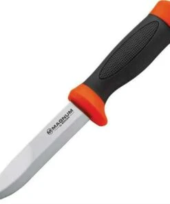 Boker Magnum Nordic Orange, 440 Stainless, Rubber Handle