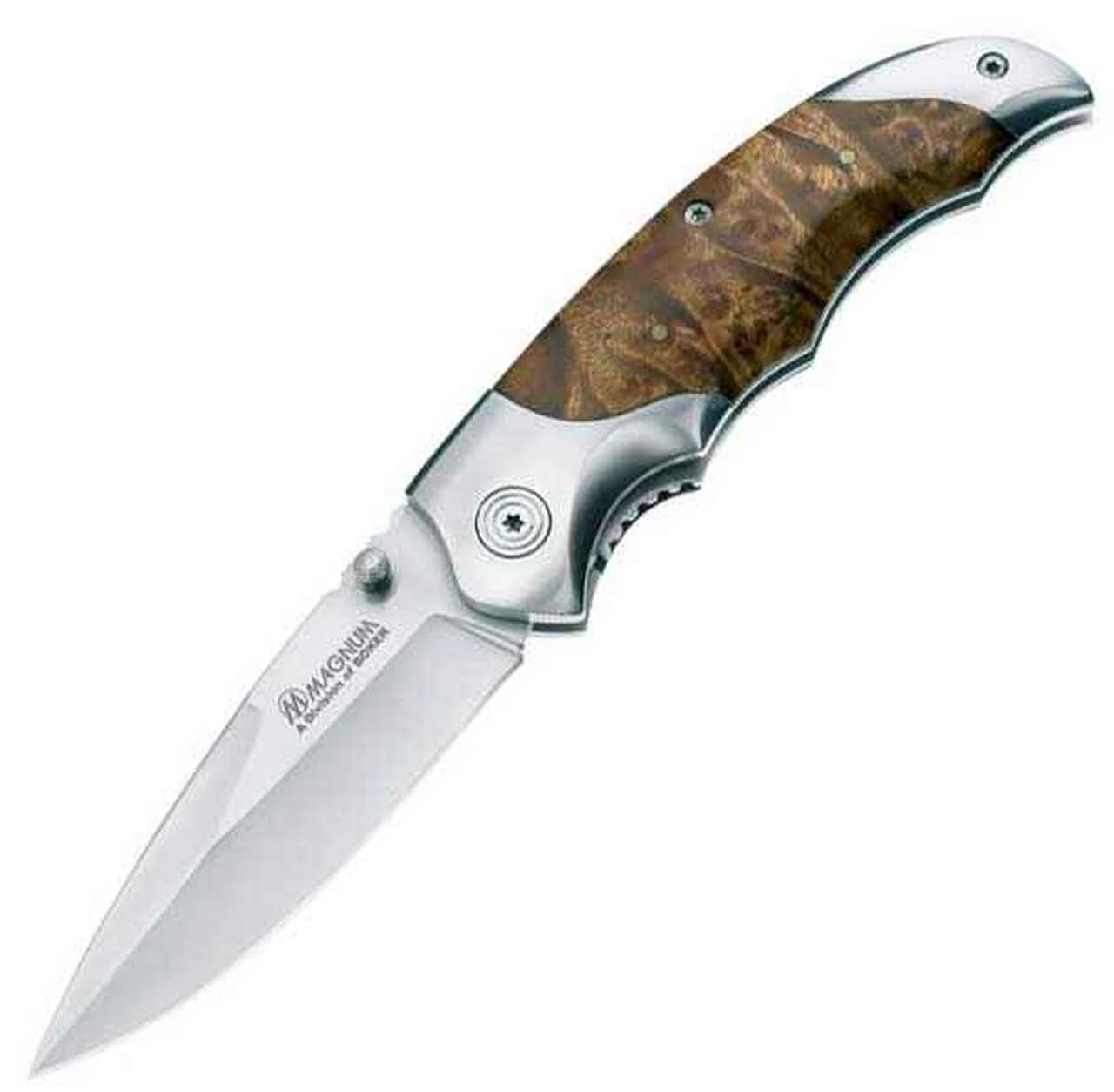 Boker Magnum Hawk, 440C Stainless, Wood Handles 1 Boker Magnum Hawk, 440C Stainless, Wood Handles