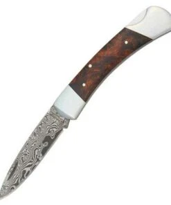 Boker Magnum Lord, Damascus, Burl Wood Handle