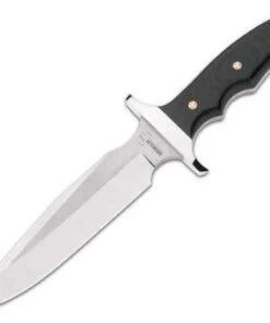 Boker Plus Valkyrie Fixed Blade, 440C Stainless, Black Micarta Handle