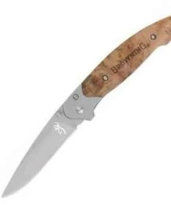 Browning Knives Browning Linerlock, blond wood onlay handles