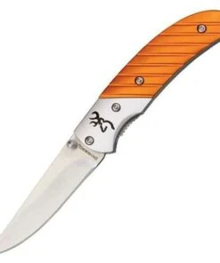 Browning Knives Browning Prism II, Orange Anodized Aluminum Handle, 440A Stainless Steel Blade