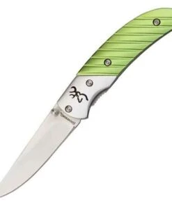 Browning Knives Browning Prism II, Green Anodized Aluminum Handle, 440A Stainless Steel Blade