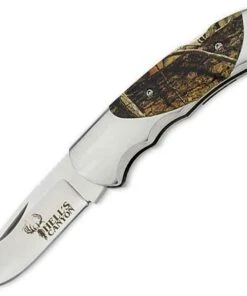 Browning Knives Browning Hell's Canyon Mossy Oak Folder, 7Cr Stainless, Camo Aluminum Scale Handle