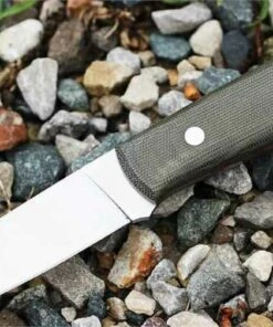 EnZo Trapper 95, N690Co Steel, Foliage Green Micarta Handle