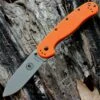 BRK Avispa Folder, Orange Nylon handles, Stonewash AUS-8 Blade, Plain Edge, Design by Esee Knives