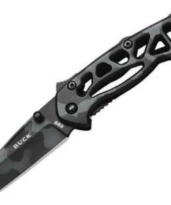 Buck Knives Buck 869CMS Small Bones, 2.125" 420HC Plain Blade, Tiger Stripe Camo