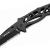 Buck Knives Buck 870BKX Bones, 3" 420HC Combo Blade, Black Coated
