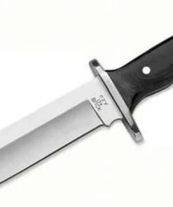 Buck Knives Buck 124 Frontiersman, 6.25" 420HC Plain Blade, Black Micarta Handle