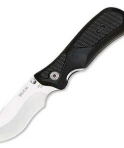 Buck Knives Buck 595BKS Folding ErgoHunter (Select), 3" 420HC Plain Blade, Black Nylon Handle