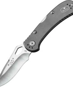 Buck Knives Buck 722GYS1 Spitfire, 3.25" 420HC Plain Blade, Gray Aluminum Handle