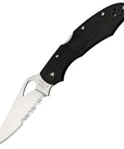 Byrd Knives Byrd Cara Cara 2 BY03PSBK2, Black FRN Handle, Flat Ground Combo Edge