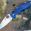 Spyderco Knives Spyderco C101PBL2 Manix 2 Lightweight, 3.37" CTS BD-1,Translucent Blue FRCP Handle