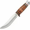 Case 10342 Leather Hunter, Leather Handle w/Mushroom Cap (323-5 SS)