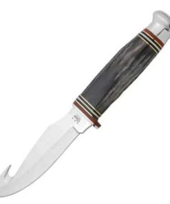Case 17914 Hunter w/Guthook, Buffalo Horn Handle (BH75-4G SS)