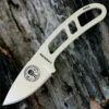 ESEE Knives ESEE Candiru Desert Tan Kit, CAN-DT-KIT, Black Molded Sheath, Clip Plate, and Survival Kit