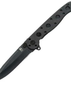 CRKT M16-01KZ Spear Point Black, 3.1" 8Cr15MoV Plain Blade, GRN Handle