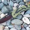 CRKT 1101 Moxie™ Green, 3.3" 8Cr14MoV Plain Blade, Textured TPE Handle