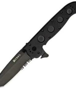 CRKT Columbia River Law Enforcement Linerlock, 5 1/2" Closed, Tanto, Combo Edge