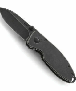 CRKT Squid Black Finish 8Cr13MoV SS, Black Stonewash 2Cr13 SS Handle