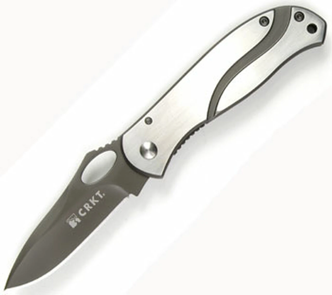 CRKT 6480 Pazoda, 2.6" 8Cr13MoV Plain Blade, SS Handle 1 CRKT 6480 Pazoda, 2.6" 8Cr13MoV Plain Blade, SS Handle