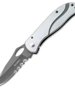 CRKT Large Pazoda Folder, Combo Edge 8Cr13MoV, Stainless Steel Handle