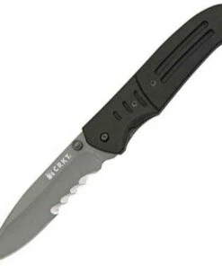 CRKT 6865 Ignitor® T, 3.3" 8Cr14MoV Combo Blade, Black G-10 Handle