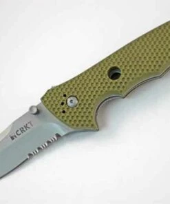 CRKT Hammond Cruiser Folder, Combo Edge 8CR14MoV, Green Zytel Handle