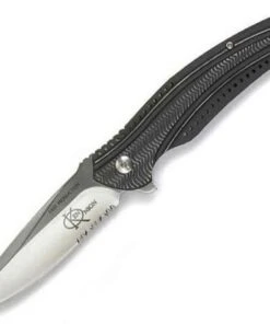 CRKT Columbia River Onion Ripple, Charcoal Stainless Steel Handle, Combo Edge