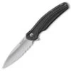 CRKT Columbia River Ripple, Stainless Grey Handle, Combo Edge