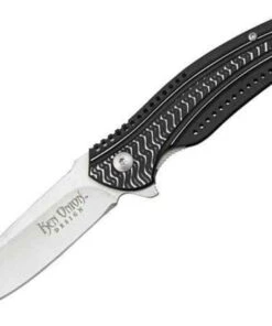 CRKT Ripple, 4 3/8" Closed Linerlock, 3 1/8" 8Cr14MoV Stainless Blade with Extended Tang, Ken Onion Design Blade Etching