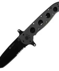 CRKT M16-14SF Special Forces, 4" AUS8 Combo Tanto Blade, Black Aluminum Handle