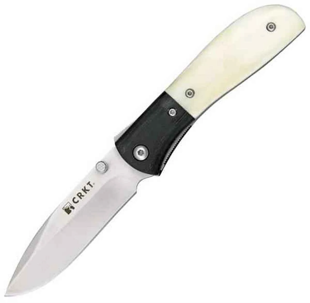 CRKT M4-02, 3.25" 8Cr13MoV Plain Blade, G-10/White Bone Handle 1 CRKT M4-02, 3.25" 8Cr13MoV Plain Blade, G-10/White Bone Handle