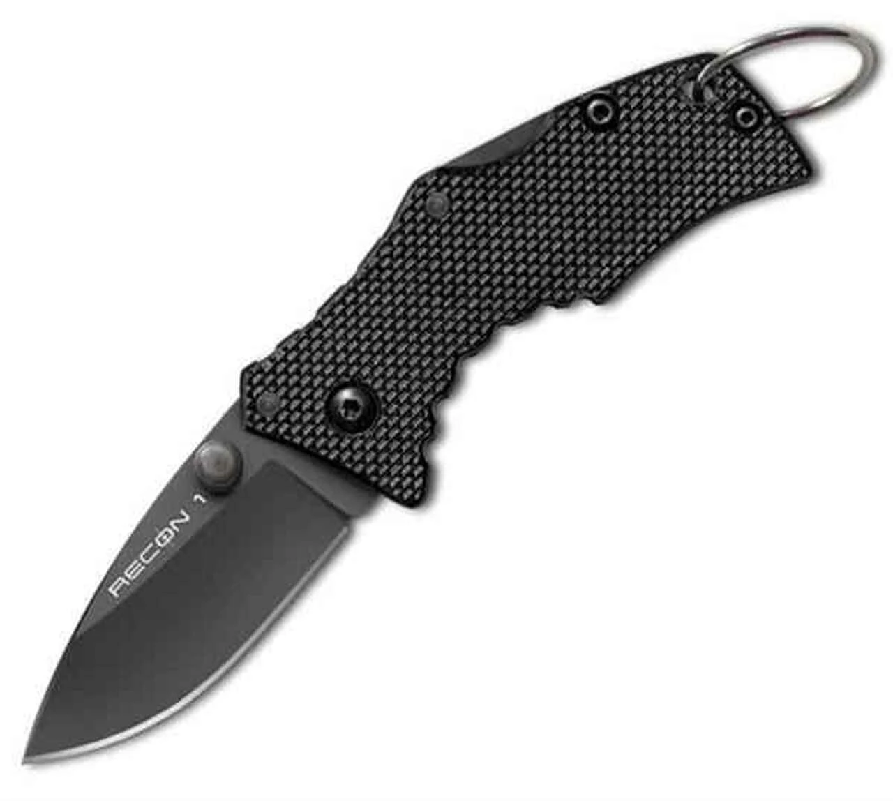 Cold Steel CS27TDS Micro Recon 1, 2" AUS 8A SS Plain Blade, Black G-10 Handle 1 Cold Steel CS27TDS Micro Recon 1, 2" AUS 8A SS Plain Blade, Black G-10 Handle