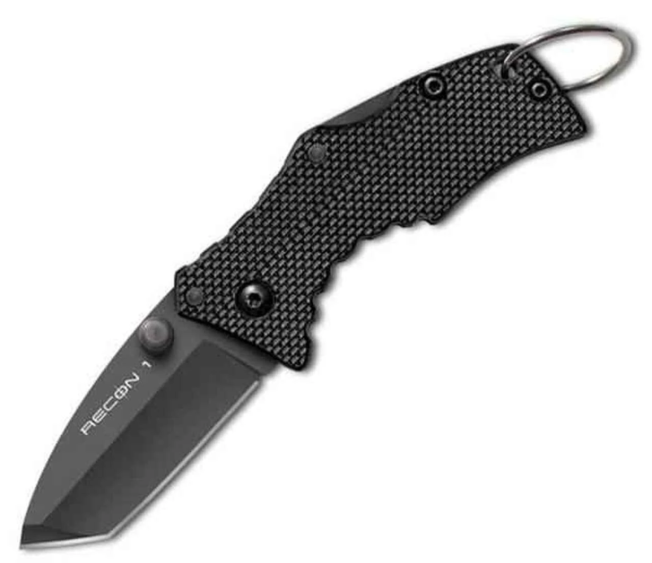 Cold Steel CS27TDT Micro Recon 1, 2" AUS 8A SS Plain Blade, Tanto Point, Black G-10 Handle 1 Cold Steel CS27TDT Micro Recon 1, 2" AUS 8A SS Plain Blade, Tanto Point, Black G-10 Handle