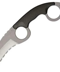 Cold Steel CS39FKS Double Agent I, 3" AUS 8A SS Serrated Blade, Grivory Handle, Secure-Ex Neck Sheath