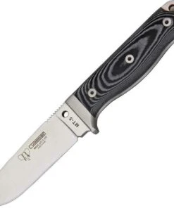 Cudeman MT5 Survival Knife Black, N695 Bohler Steel, Black Micarta Handle