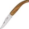 Cudeman Classic Pocket Knife Folder, 420 Stainless, Olive Wood Handle