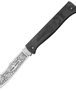 Douk-Douk Folder, Carbon Steel, Ferro-Blackened Folded Steel Handles