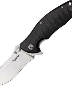 Dendra Knives Dendra Typhoon, D2 Tool Steel Stonewash Finish Blade