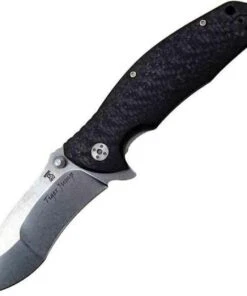Dendra Knives Dendra Tiger Jump, D2 Tool Steel Stonewash Finish Blade