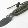 DPx H.E.S.T II Assault Fixed Blade, Niolox Steel, Olive Drab Paracord Wrap Handle, Black G-10 Scales Included