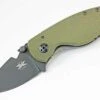 DPx Heat/F OD Folder, Phosphate Coated D2 Steel, Olive Drab G-10 Handle