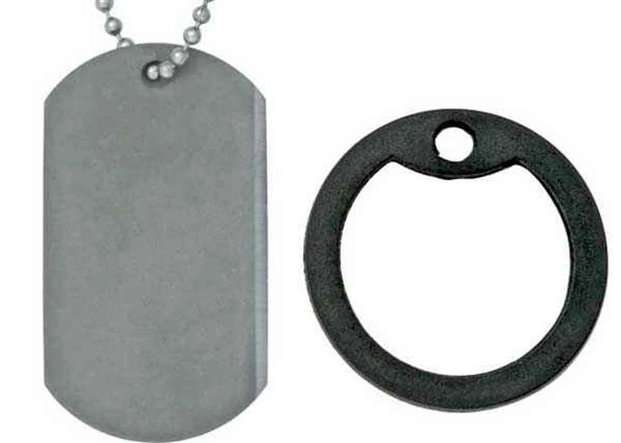 A.R.S. KNIVES The Original Dog Tag Knife, Titanium Blade, Black Rubber Frame, DT001 1 A.R.S. KNIVES The Original Dog Tag Knife, Titanium Blade, Black Rubber Frame, DT001