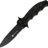 Browning Knives Browning Black Label Trip Wire, Black Blade, Ribbed G-10 Grip Scales Handle