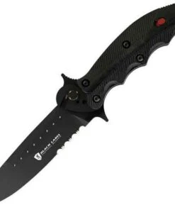 Browning Knives Browning Black Label Trip Wire, Black Blade, Ribbed G-10 Grip Scales Handle
